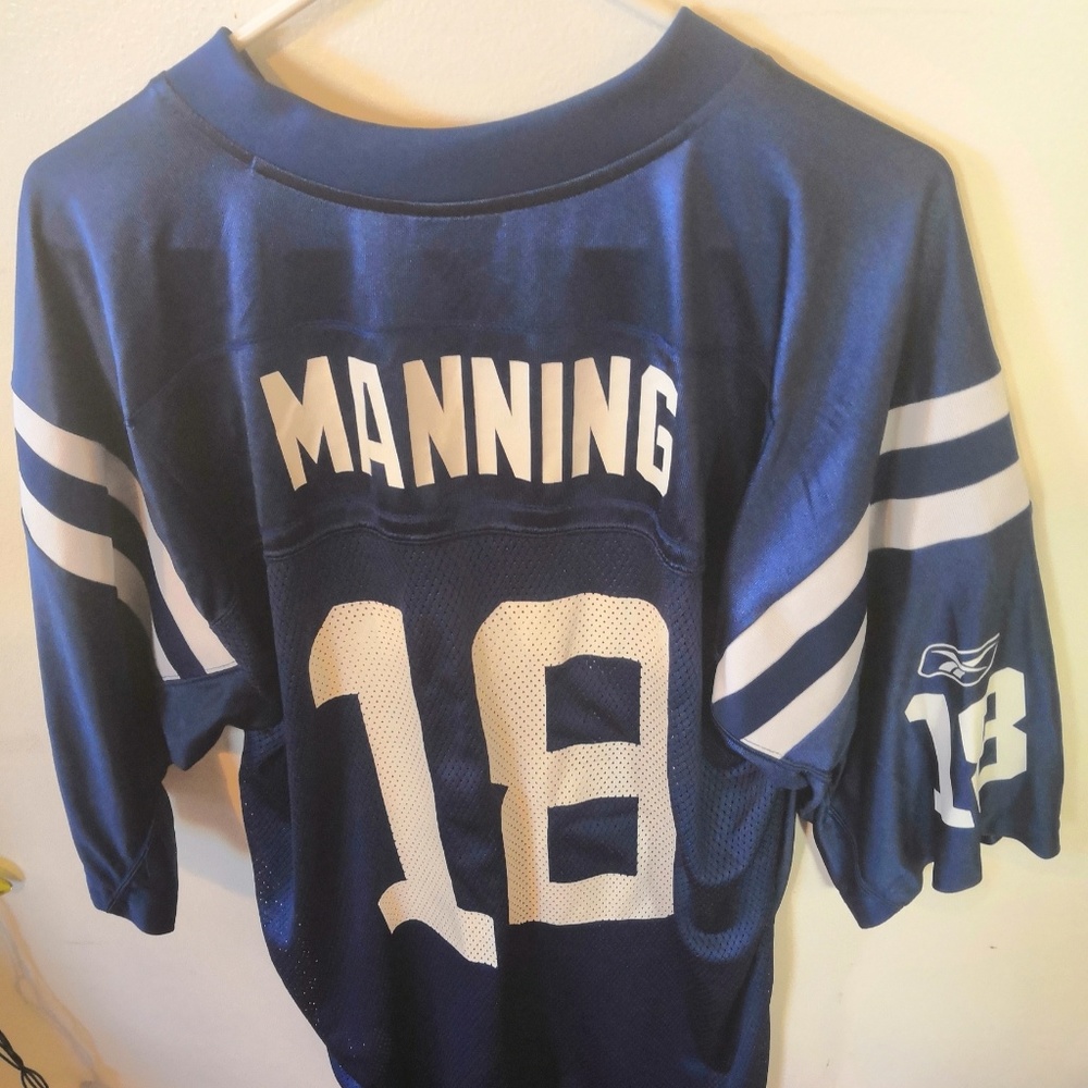 Reebok NFL Equipment Peyton Manning Colts Jersey L